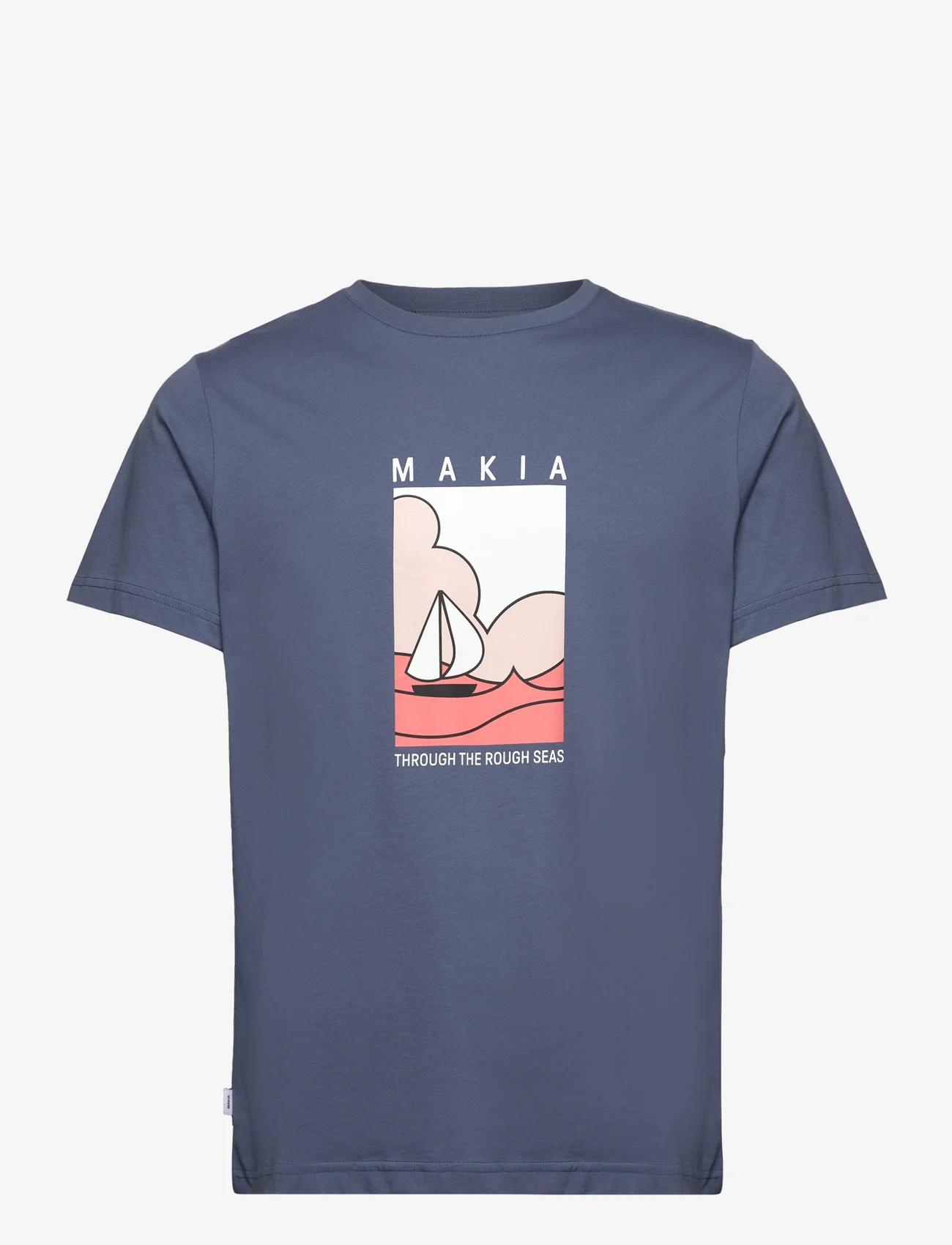 Makia - Sailaway T-shirt - kortermede t-skjorter - fog blue - 0