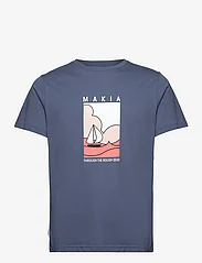 Makia - Sailaway T-shirt - kortermede t-skjorter - fog blue - 0