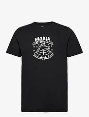 Makia - Sextant t-shirt - alhaisimmat hinnat - black - 0