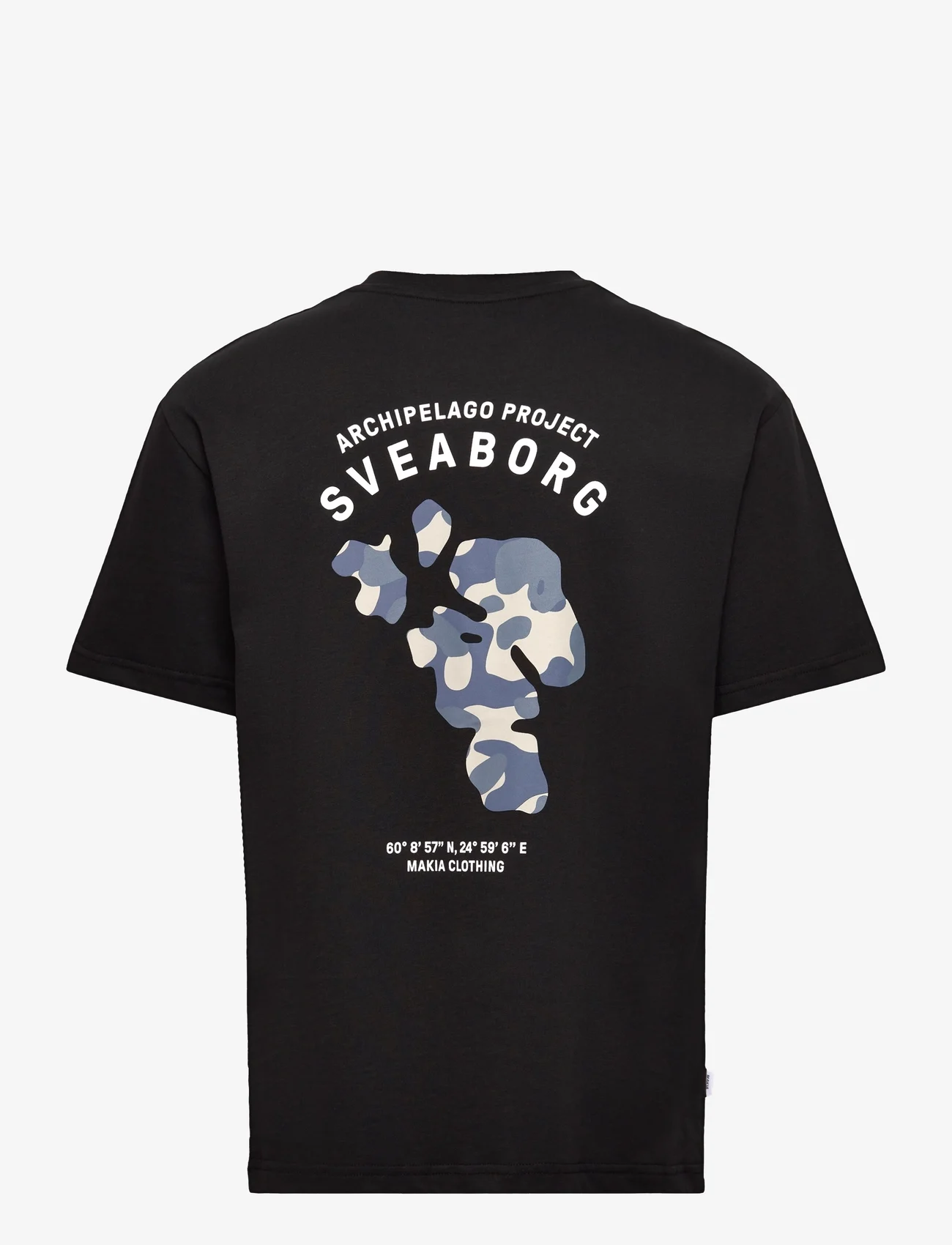 Makia - Sveaborg T-shirt - kortärmade t-shirts - black - 1