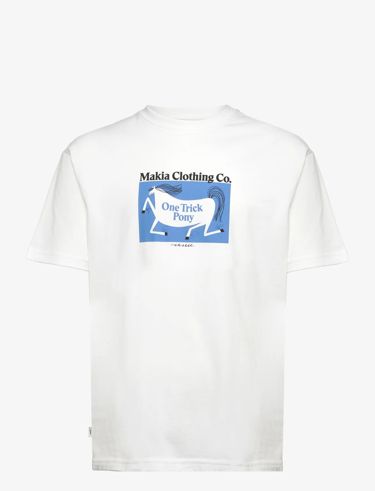 Makia - Pony t-shirt - alhaisimmat hinnat - white - 0