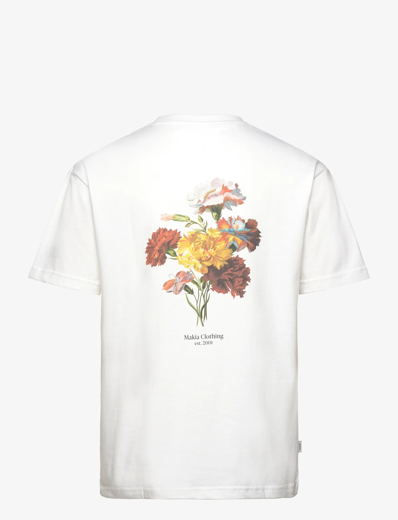 Makia - Flower t-shirt - alhaisimmat hinnat - white - 1