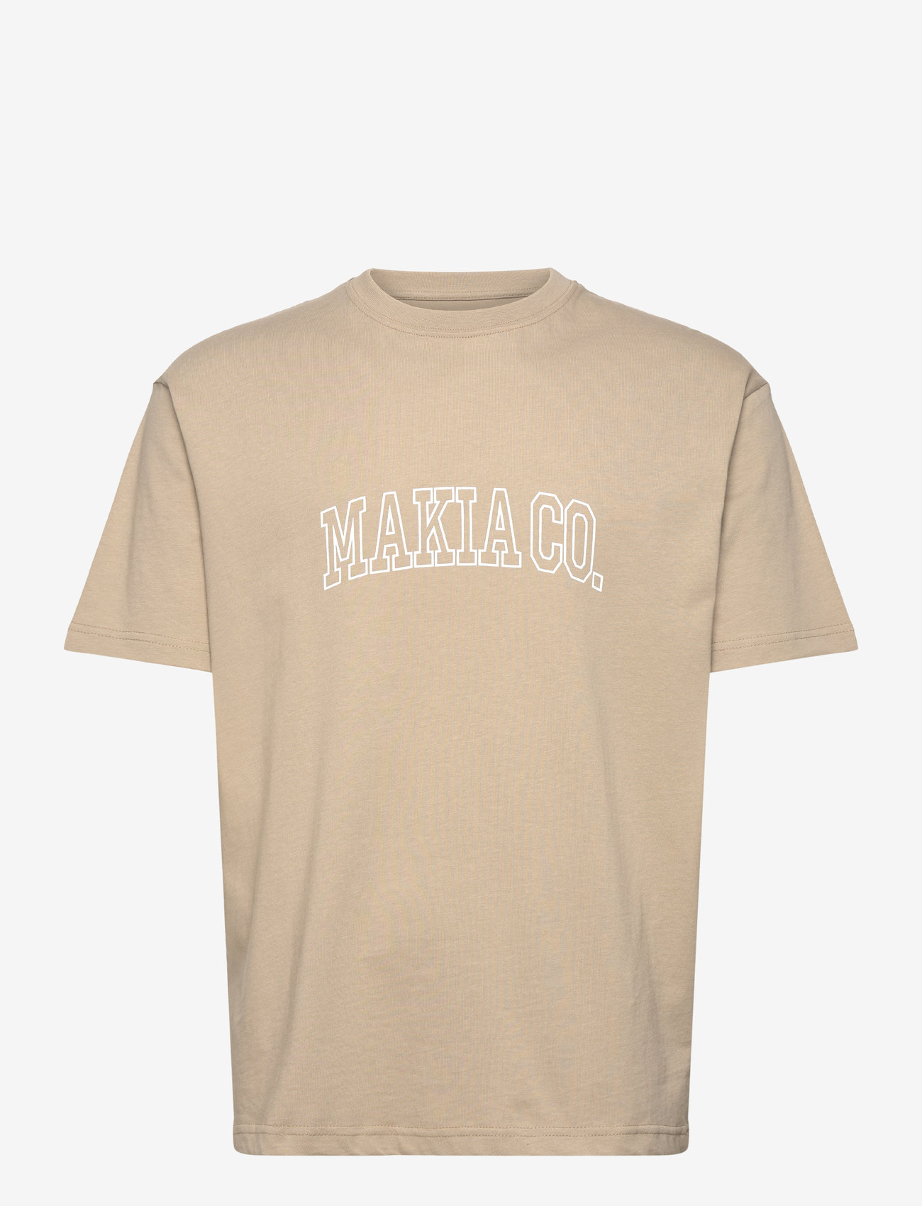 Makia - Nord T-shirt - kortærmede t-shirts - light taupe - 0