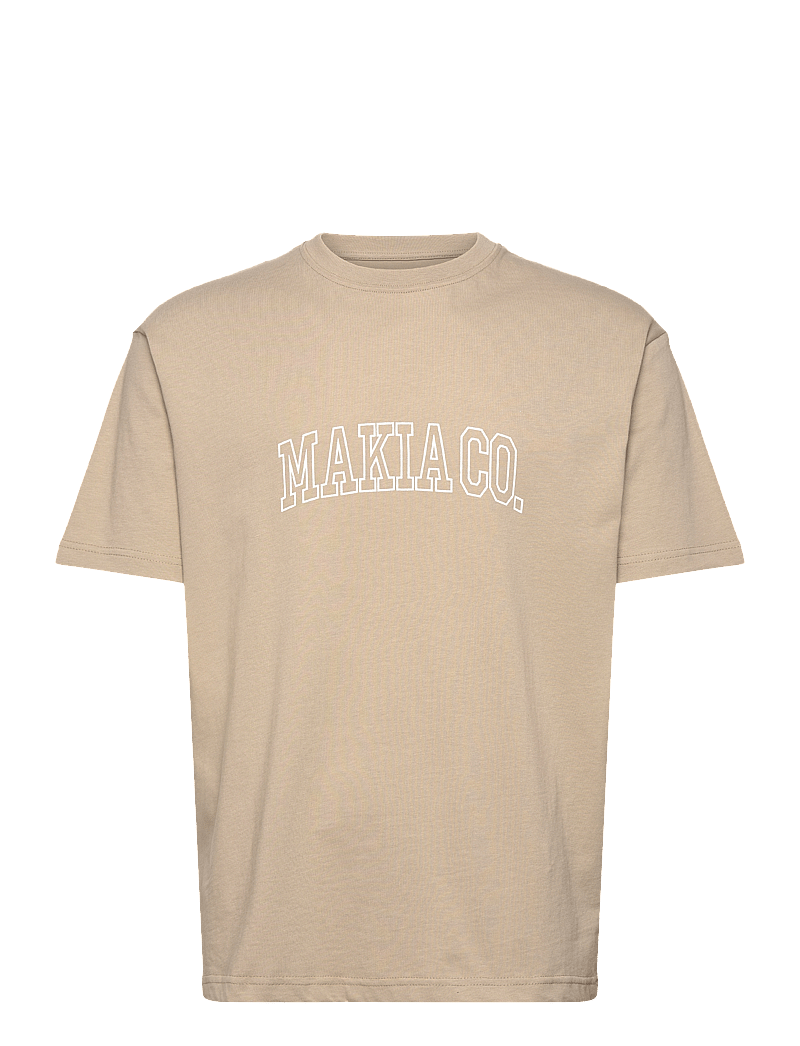 Makia - Nord T-shirt - kortærmede t-shirts - light taupe - 0