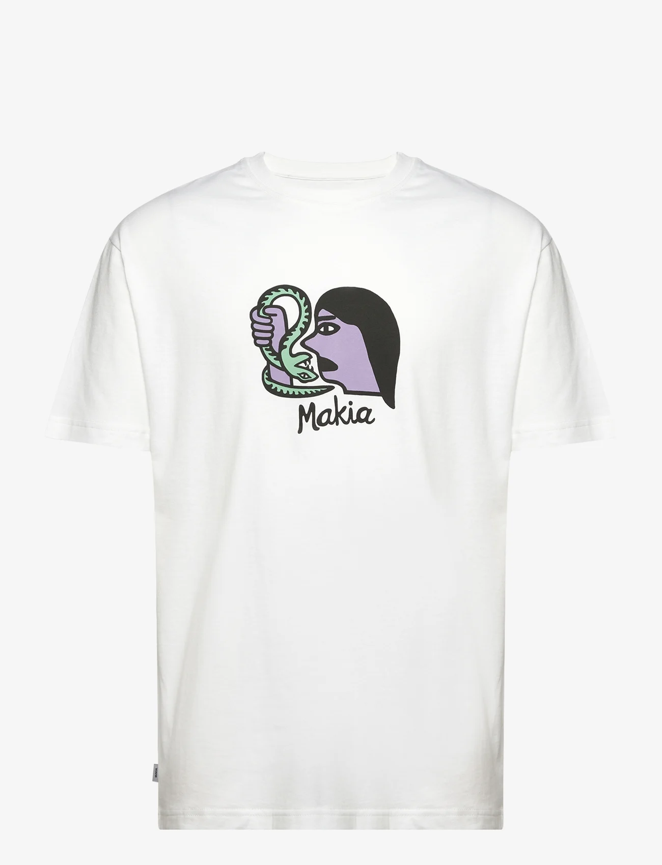 Makia - Venom t-shirt - nordisk stil - white - 0