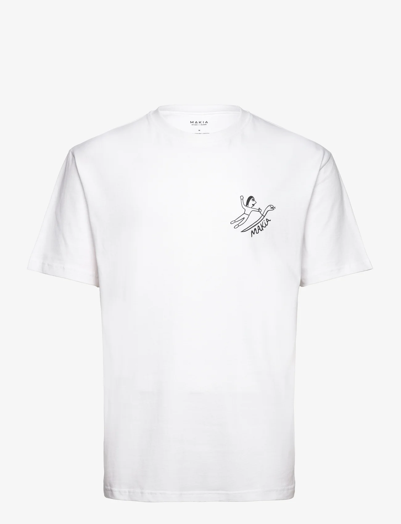 Makia - Navigation t-shirt - alhaisimmat hinnat - white - 0