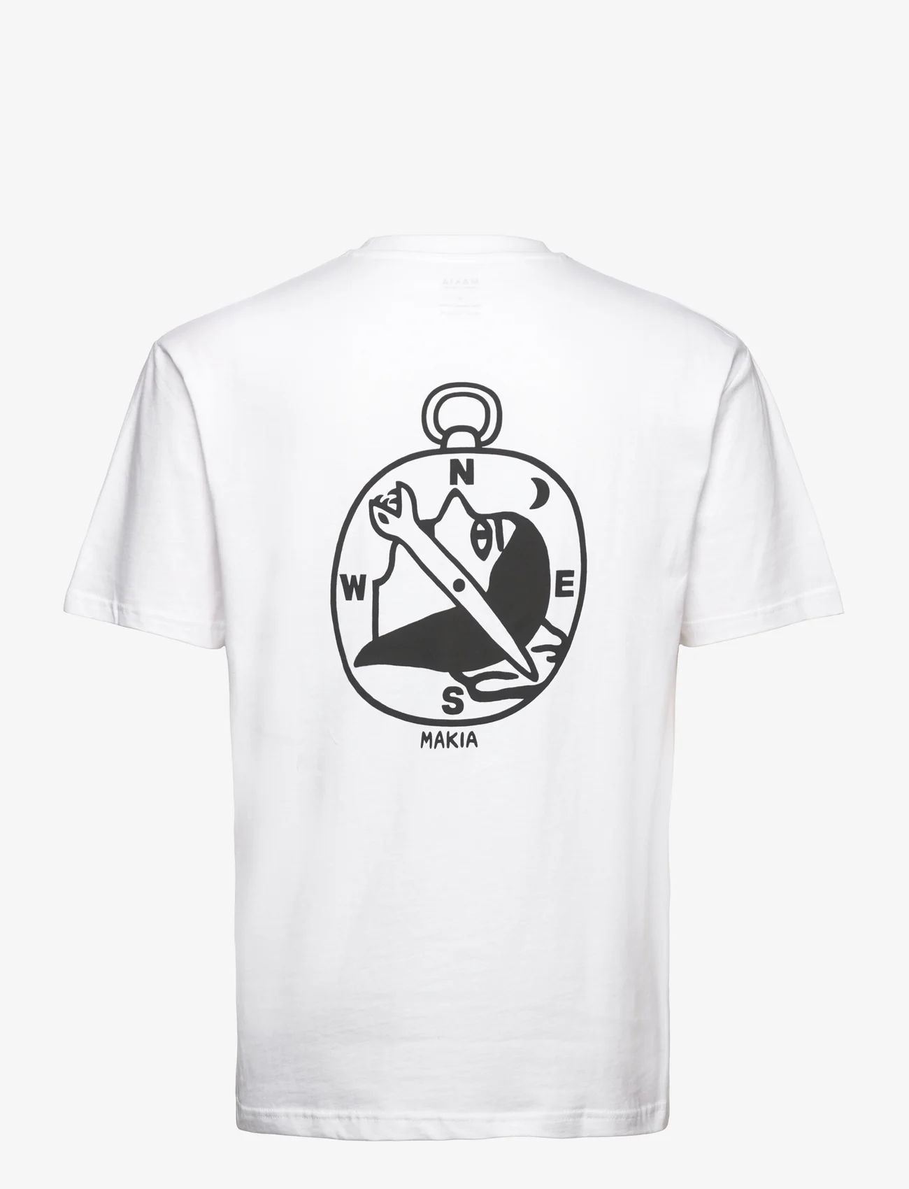 Makia - Navigation t-shirt - laveste priser - white - 1
