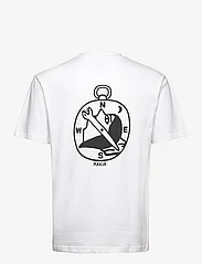 Makia - Navigation t-shirt - alhaisimmat hinnat - white - 1