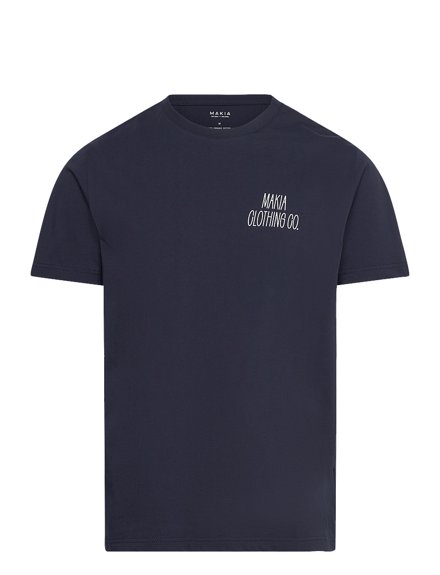 Makia - Heeling T-Shirt - kortærmede t-shirts - dark navy - 0