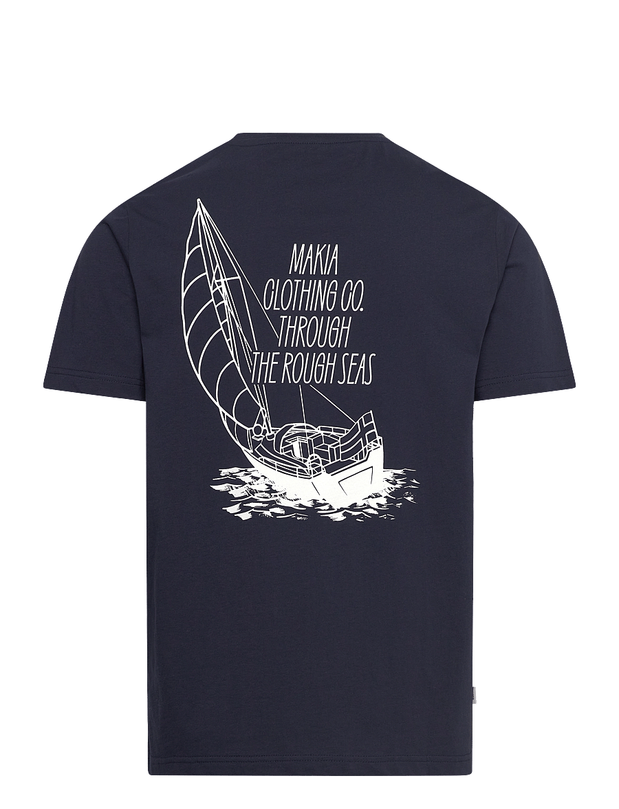 Makia - Heeling T-Shirt - kortærmede t-shirts - dark navy - 1
