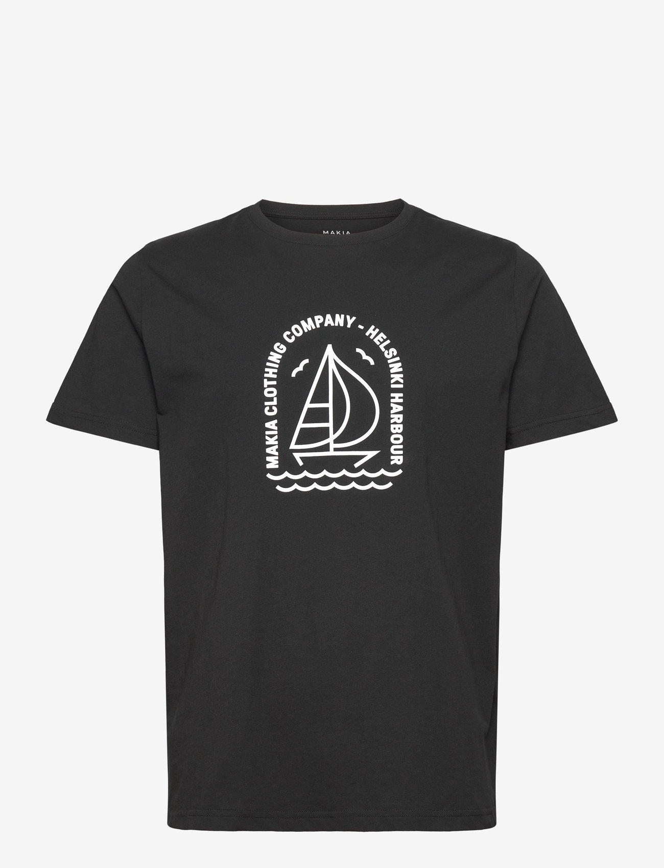 Makia - Regatta T-Shirt - kortärmade t-shirts - black - 0
