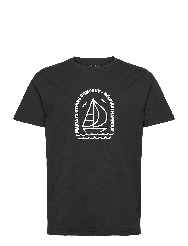 Makia - Regatta T-Shirt - kortärmade t-shirts - black - 0