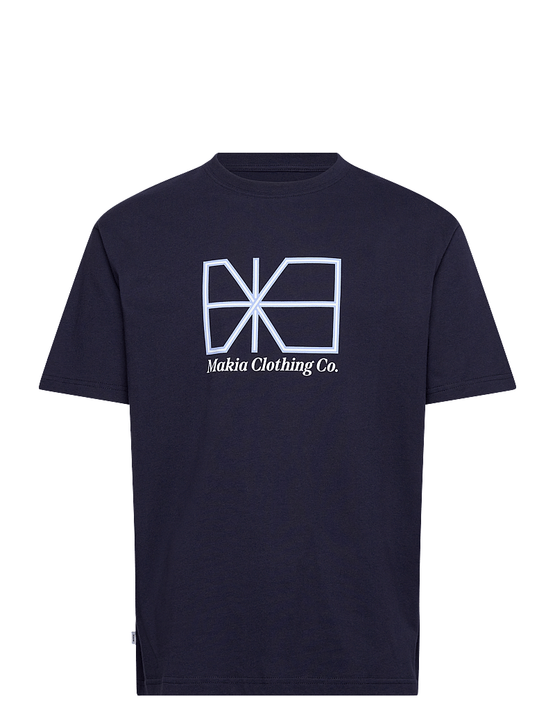 Makia - Crossing T-Shirt - lühikeste varrukatega t-särgid - dark navy - 0