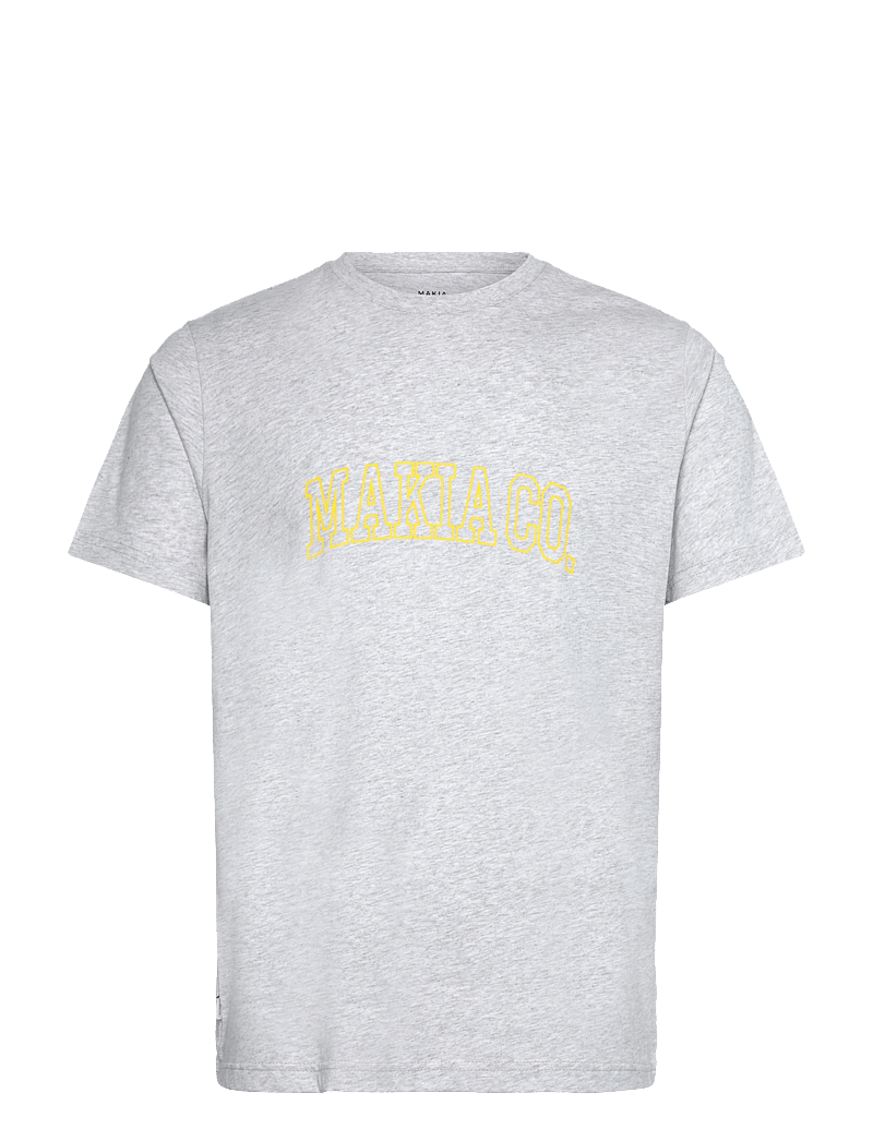 Makia - Northern T-Shirt - krótki rękaw - light grey - 0