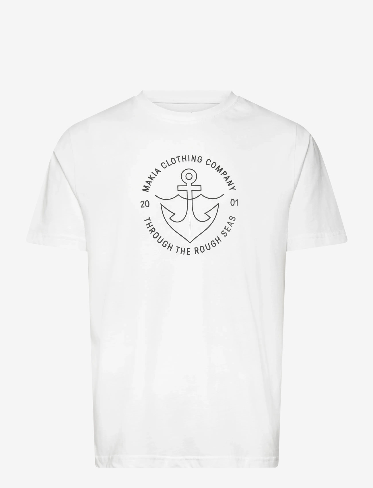 Makia - Hook T-shirt - kortärmade t-shirts - white - 0