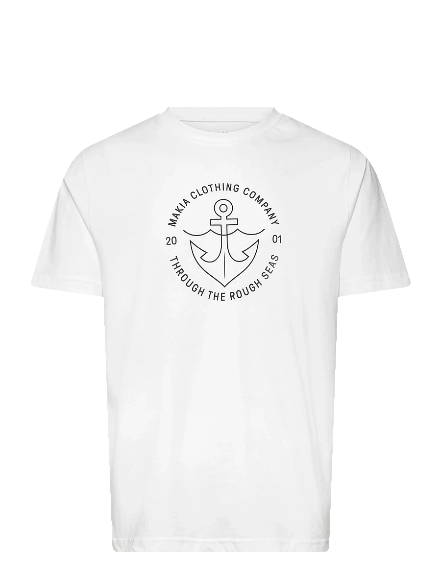 Makia - Hook T-shirt - lühikeste varrukatega t-särgid - white - 1