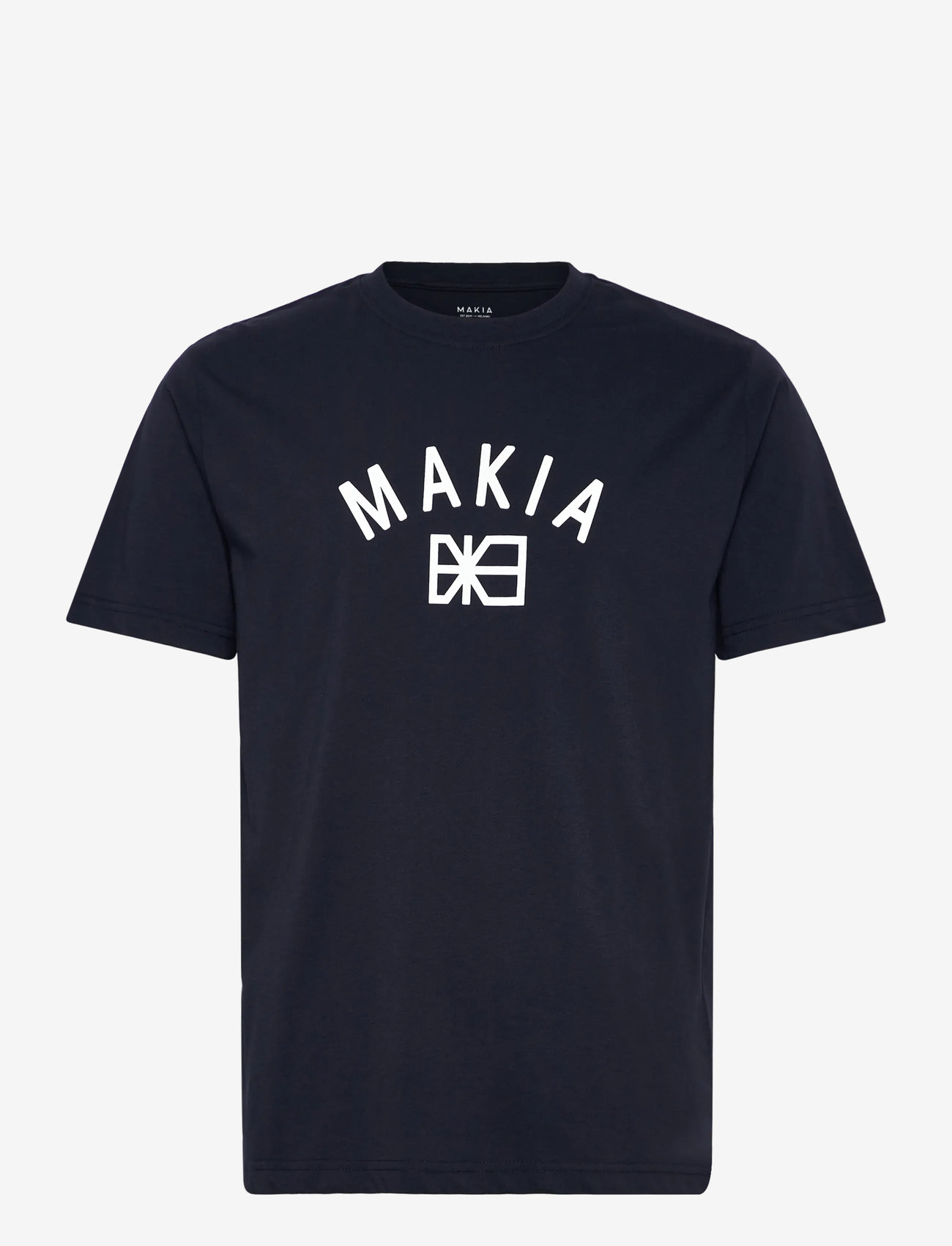 Makia - Port T-shirt - kortærmede t-shirts - dark navy - 0