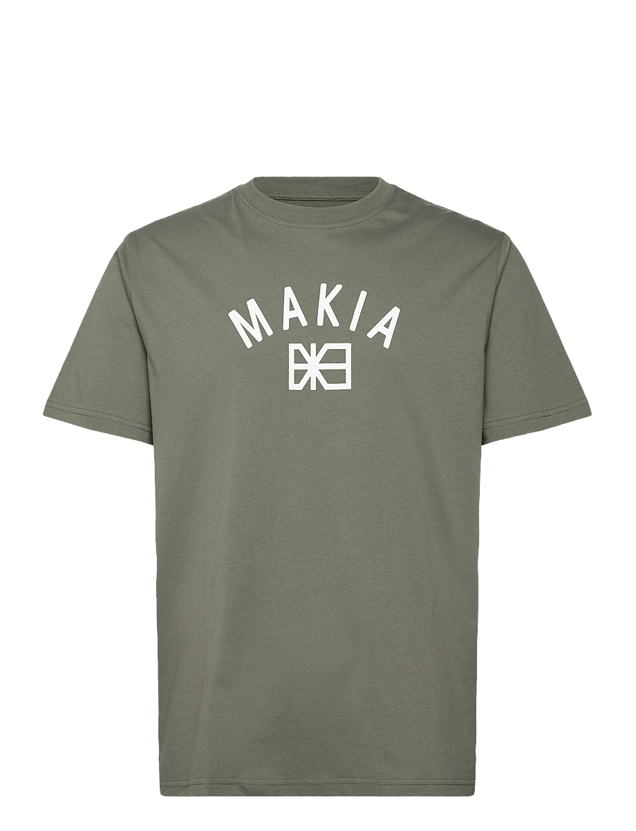 Makia - Port T-shirt - short-sleeved t-shirts - thyme - 1