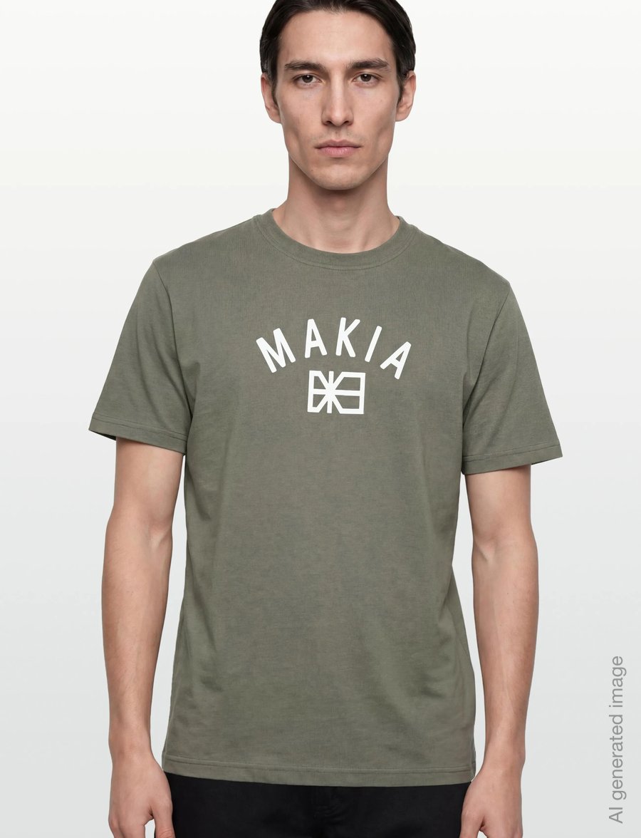 Makia - Port T-shirt - short-sleeved t-shirts - thyme - 3