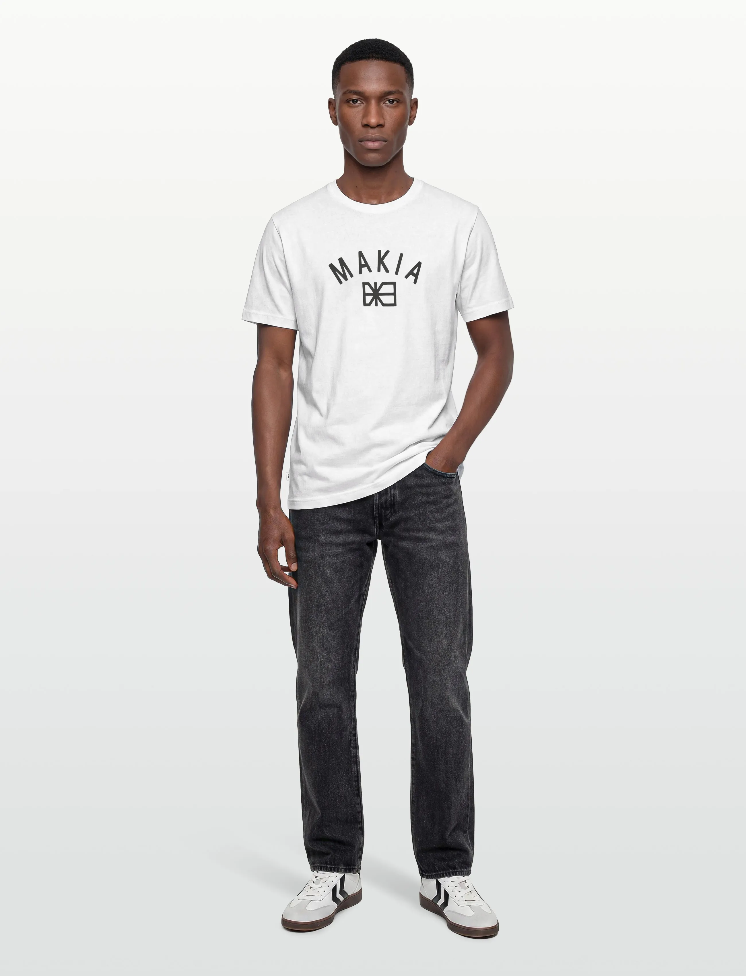 Makia Port T-Shirt, S, T-shirts, Weiß - Short-sleeved, Männerswear