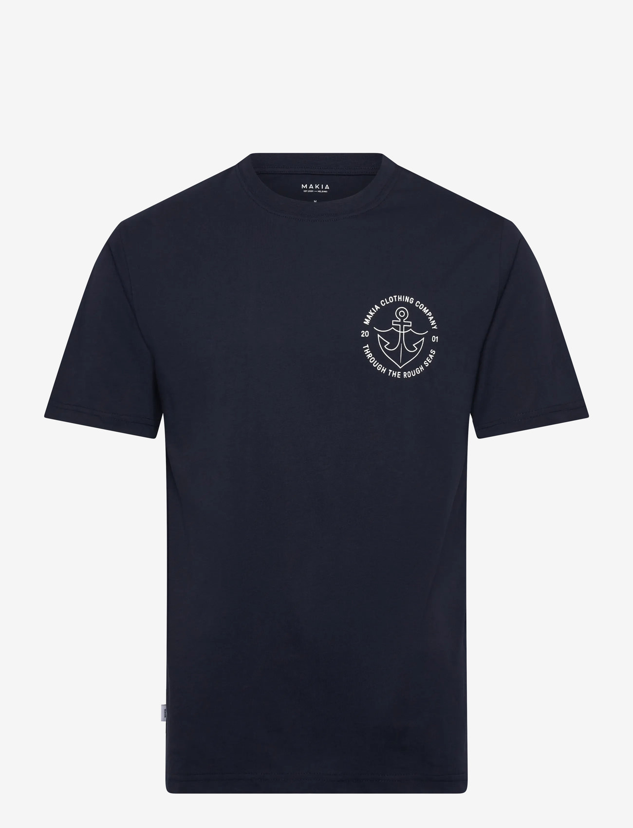 Makia - Barbless T-shirt - kortärmade t-shirts - dark navy - 0