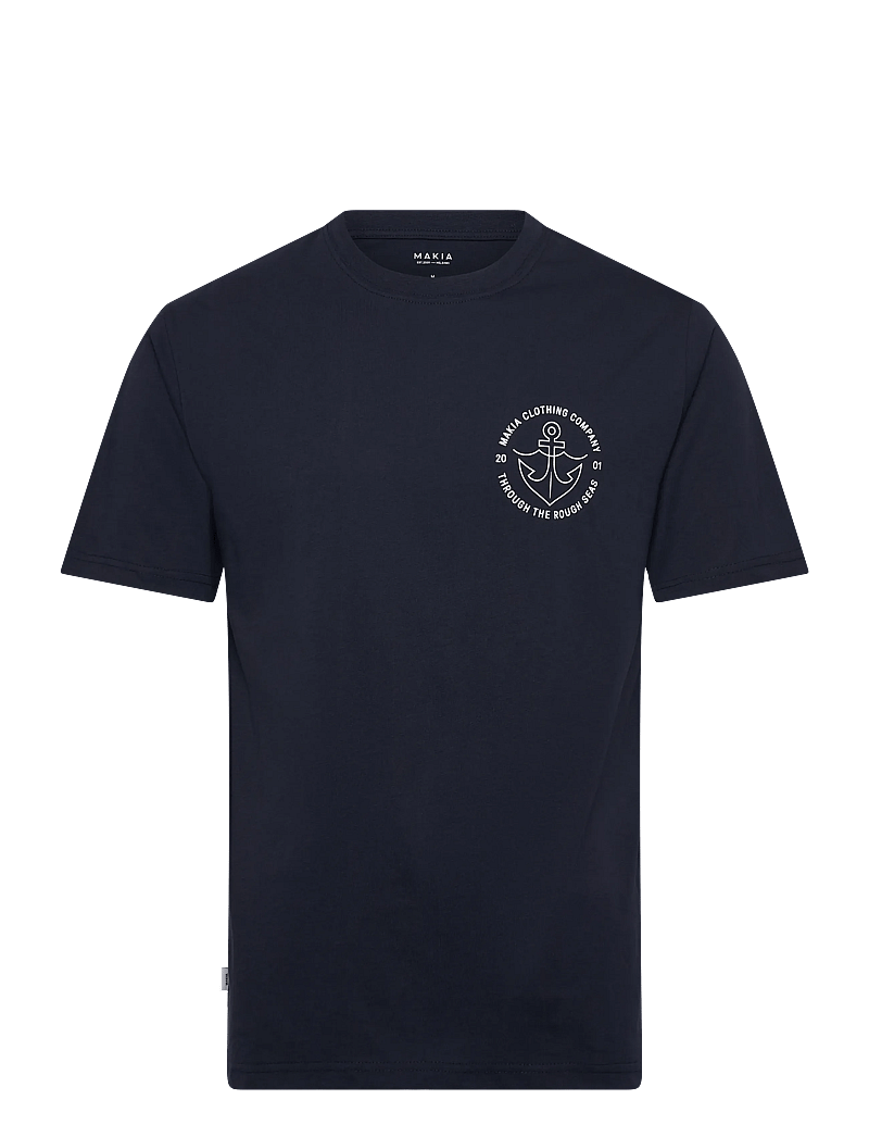 Makia - Barbless T-shirt - kortärmade t-shirts - dark navy - 0