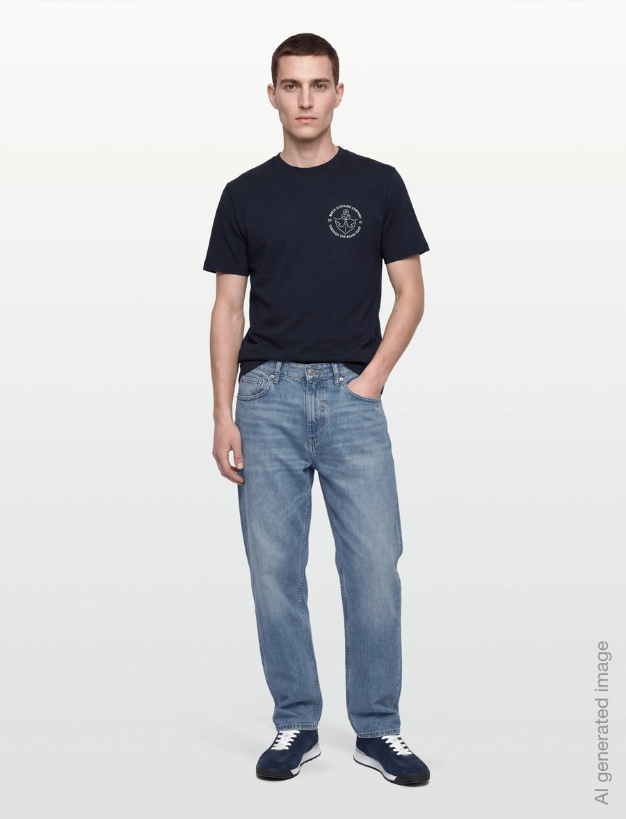 Makia - Barbless T-shirt - lühikeste varrukatega t-särgid - dark navy - 0