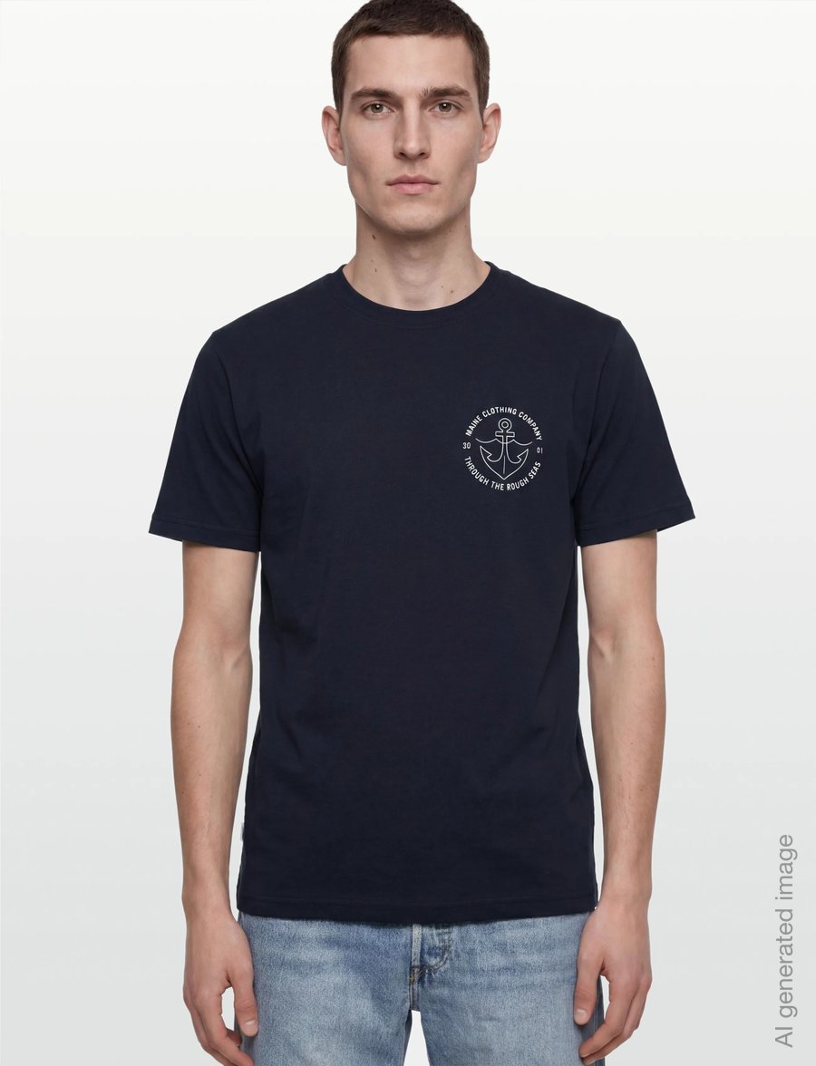 Makia - Barbless T-shirt - lühikeste varrukatega t-särgid - dark navy - 3