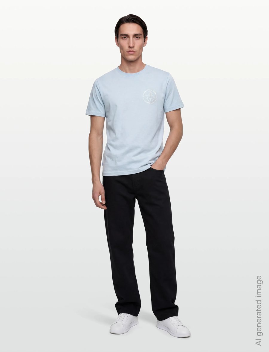 Makia - Barbless T-shirt - kortærmede t-shirts - sky blue - 0
