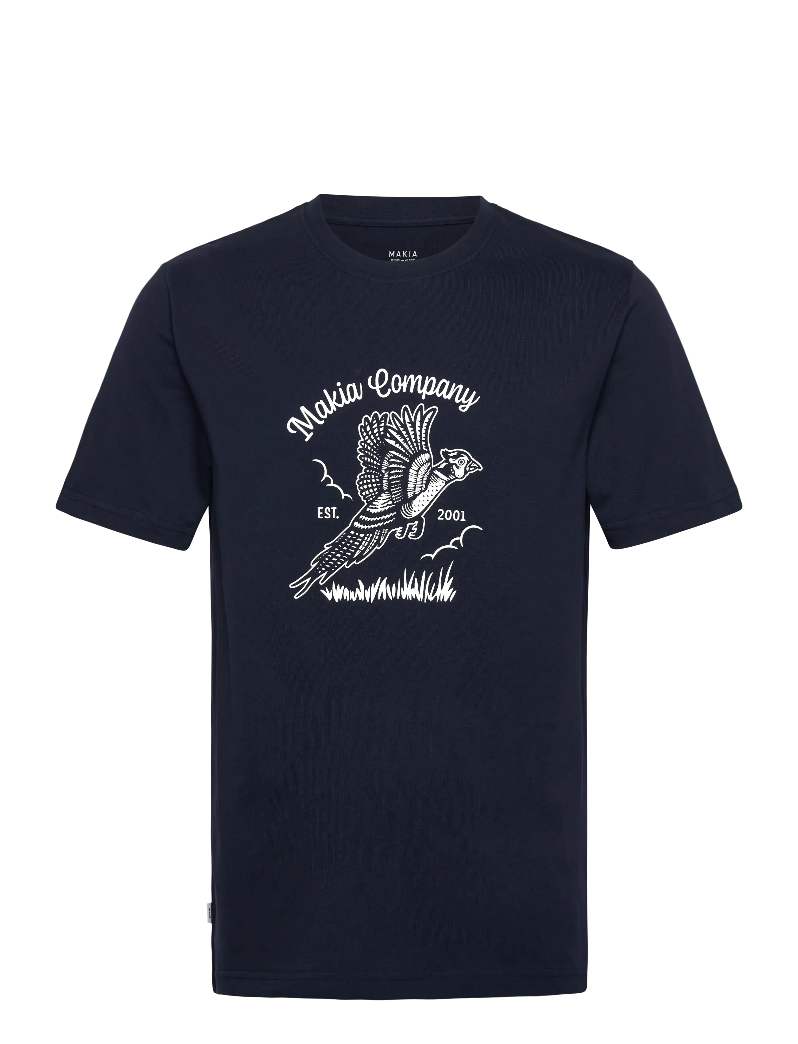 Makia Sprint T-Shirt, S, T-shirts, Marineblau - Short-sleeved, Männerswear