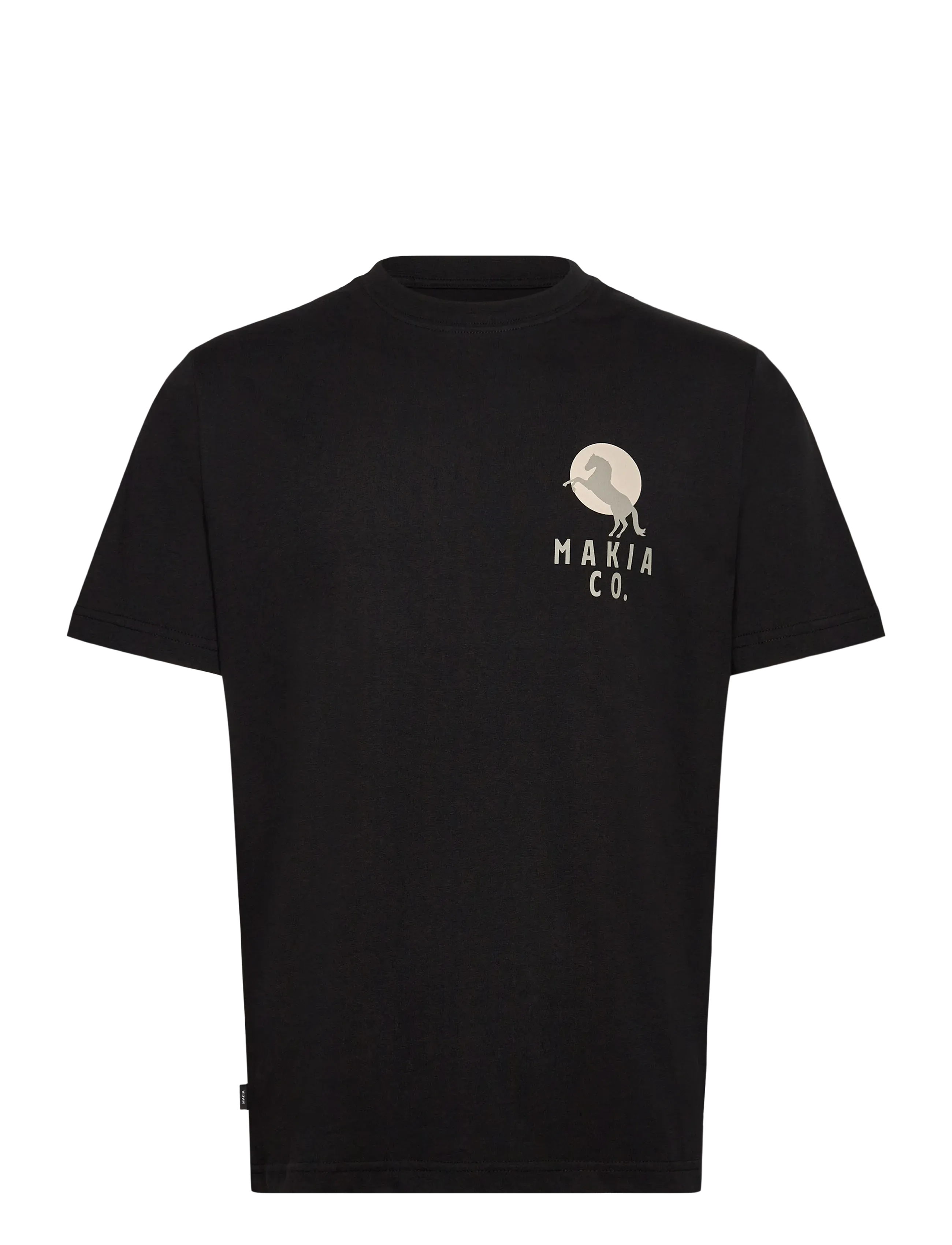 Makia Rearing T-Shirt, S, Black, T-Shirts > Kortærmede, Herre
