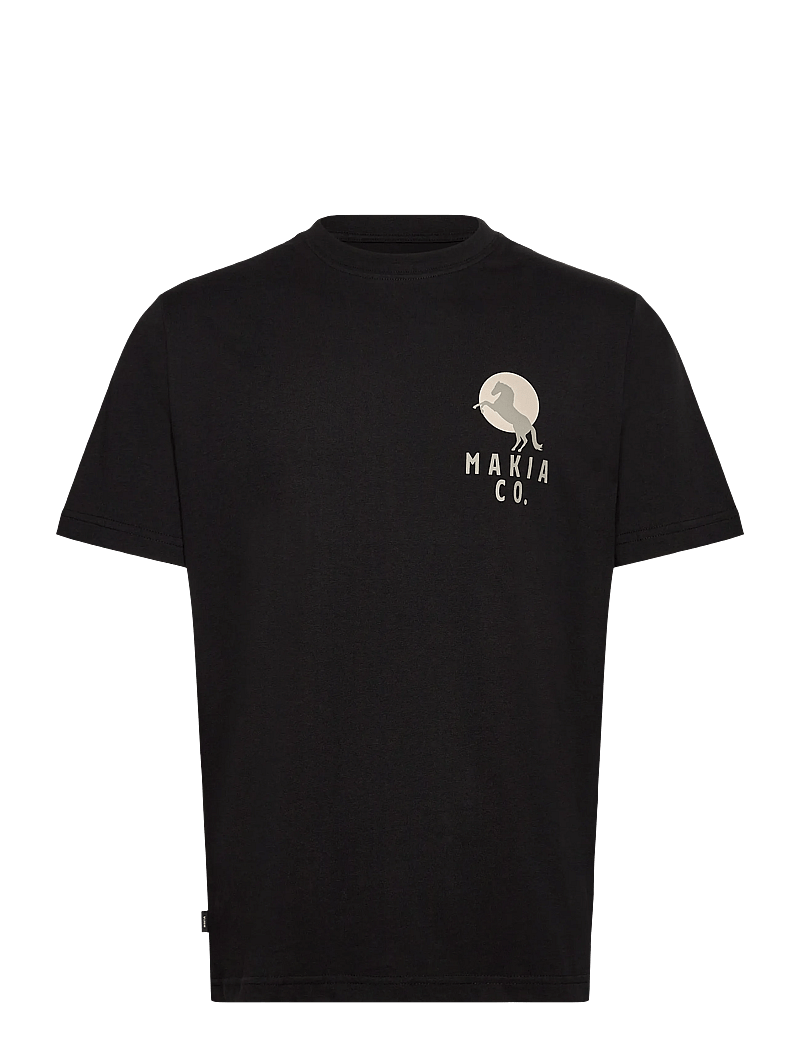 Makia - Rearing T-shirt - lühikeste varrukatega t-särgid - black - 0