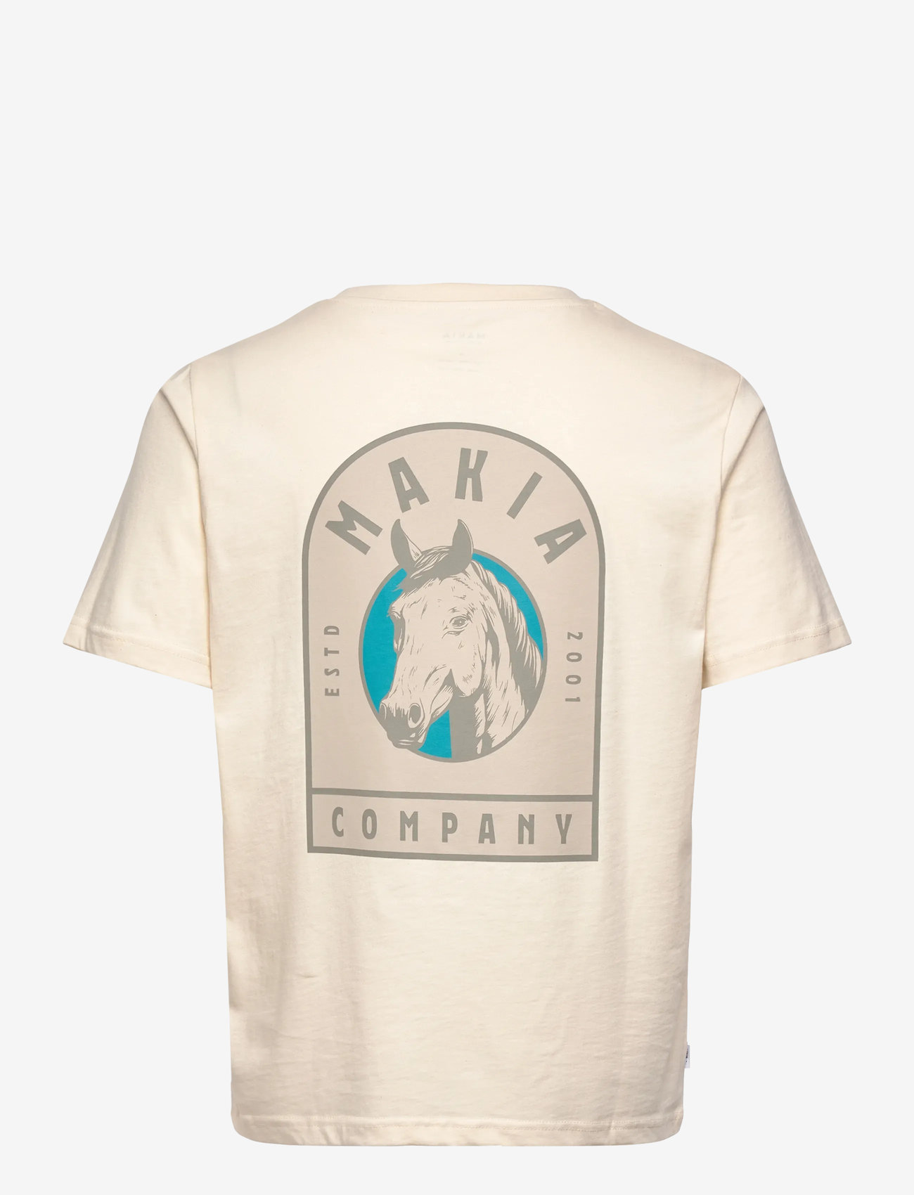 Makia - Finskt T-shirt - kortærmede t-shirts - natural white - 1