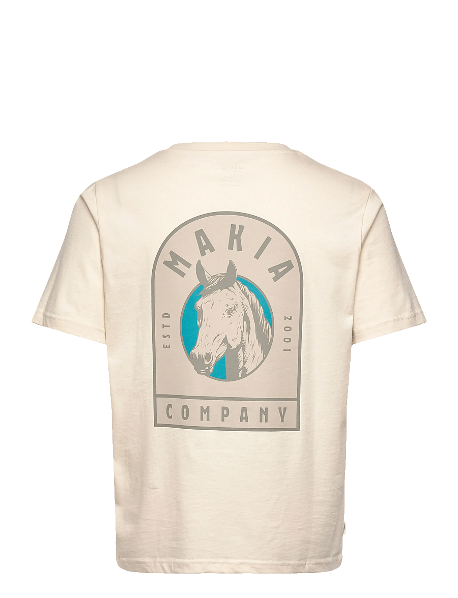 Makia - Finskt T-shirt - lühikeste varrukatega t-särgid - natural white - 1