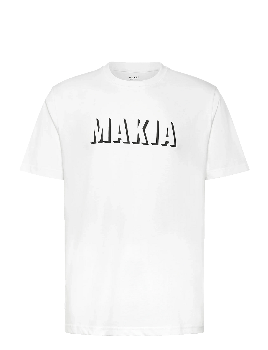 Makia - Shadow T-shirt - lühikeste varrukatega t-särgid - white - 0