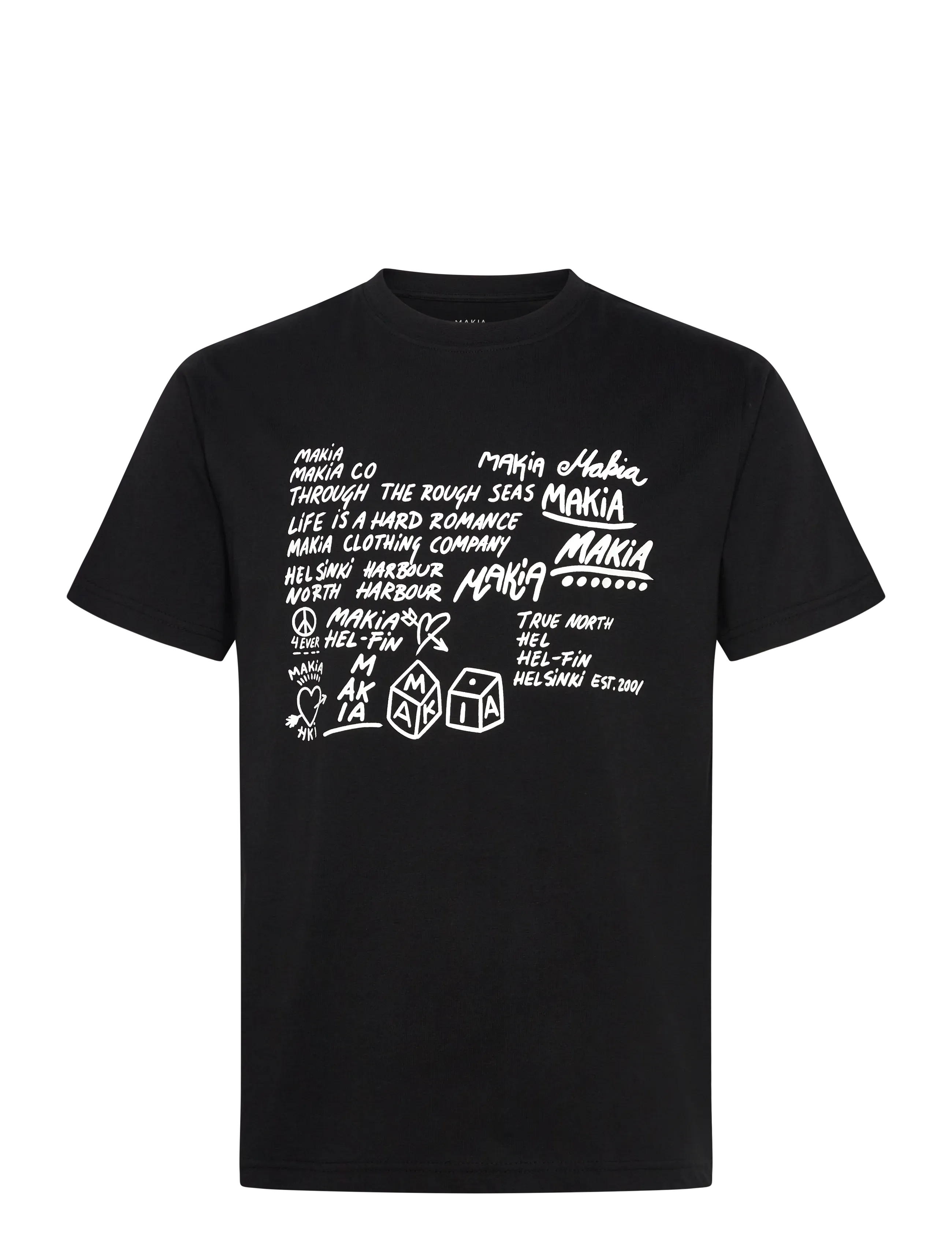 MAKIA Book T-Shirt Schwarz - S - Herren
