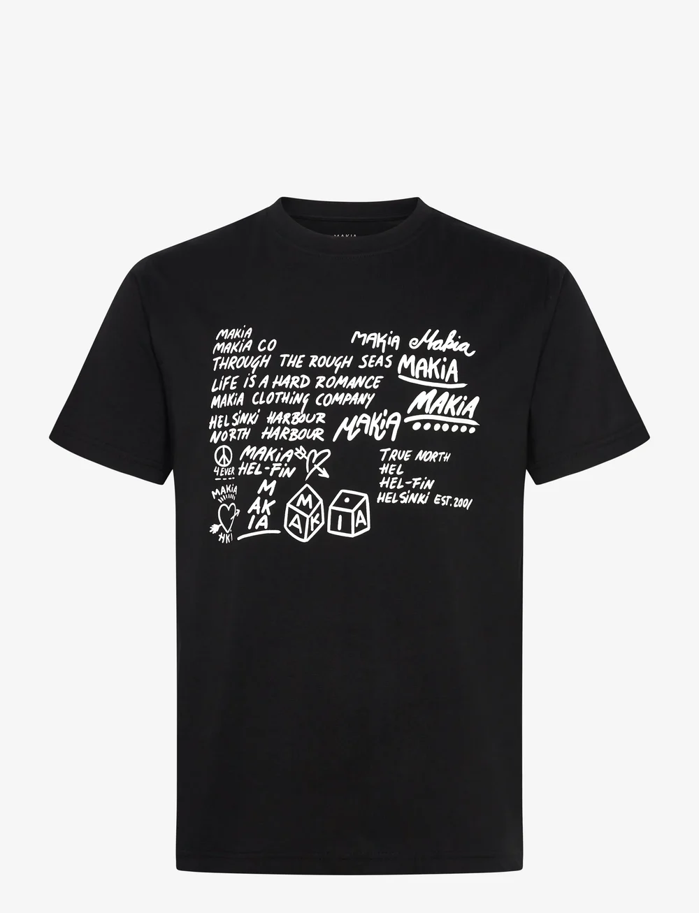 Makia - Book T-shirt - lühikeste varrukatega t-särgid - black - 0