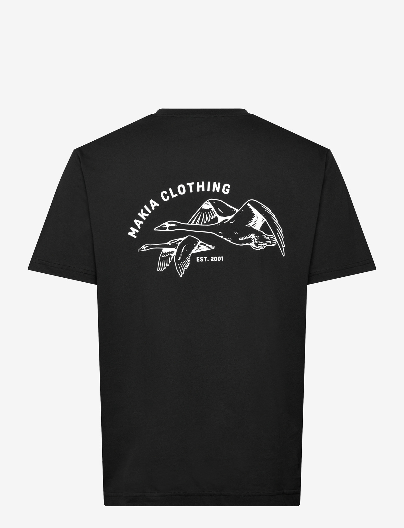 Makia - Swans T-shirt - kortærmede t-shirts - black - 1