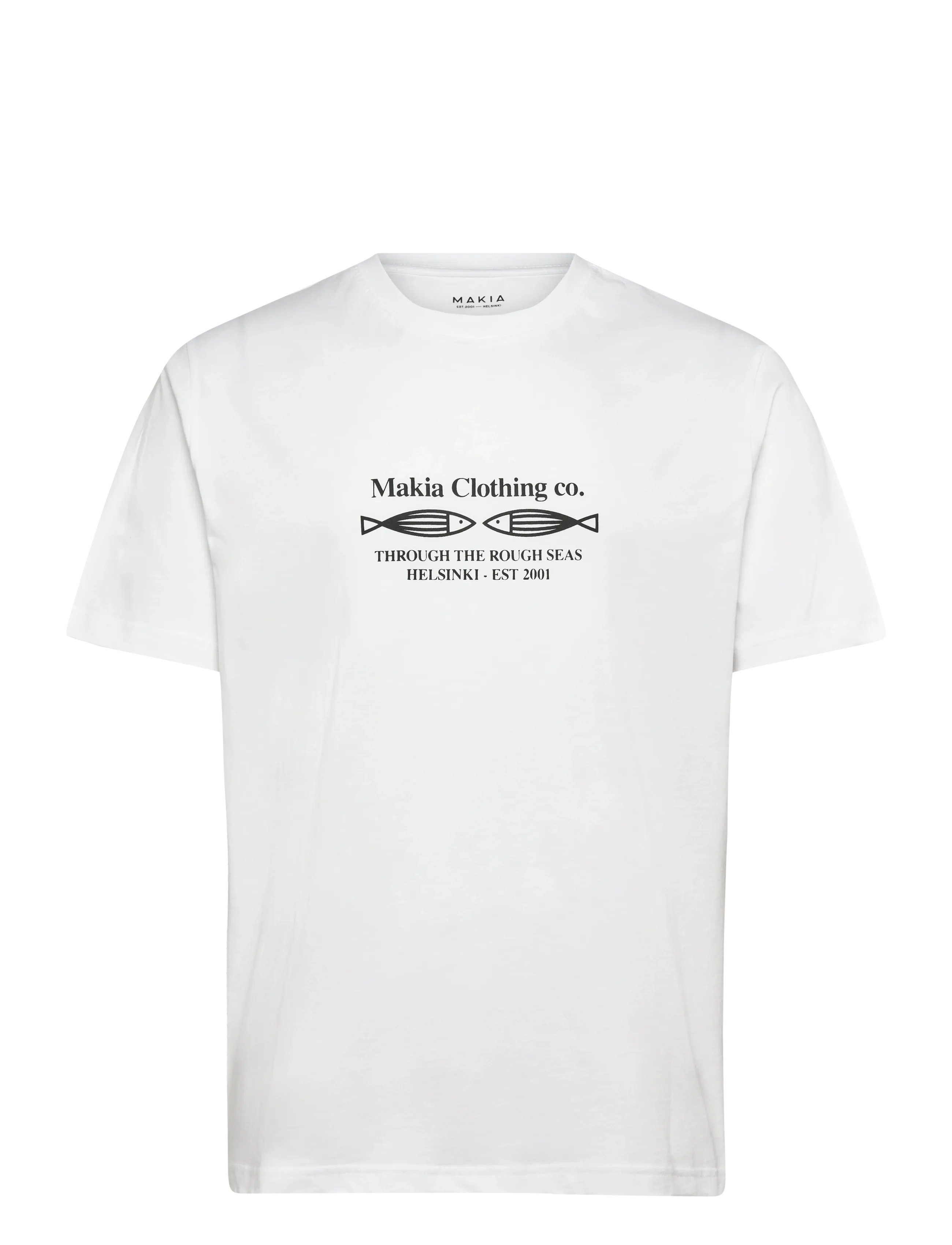 Makia Fiskari T-Shirt - Riided - WHITE / white