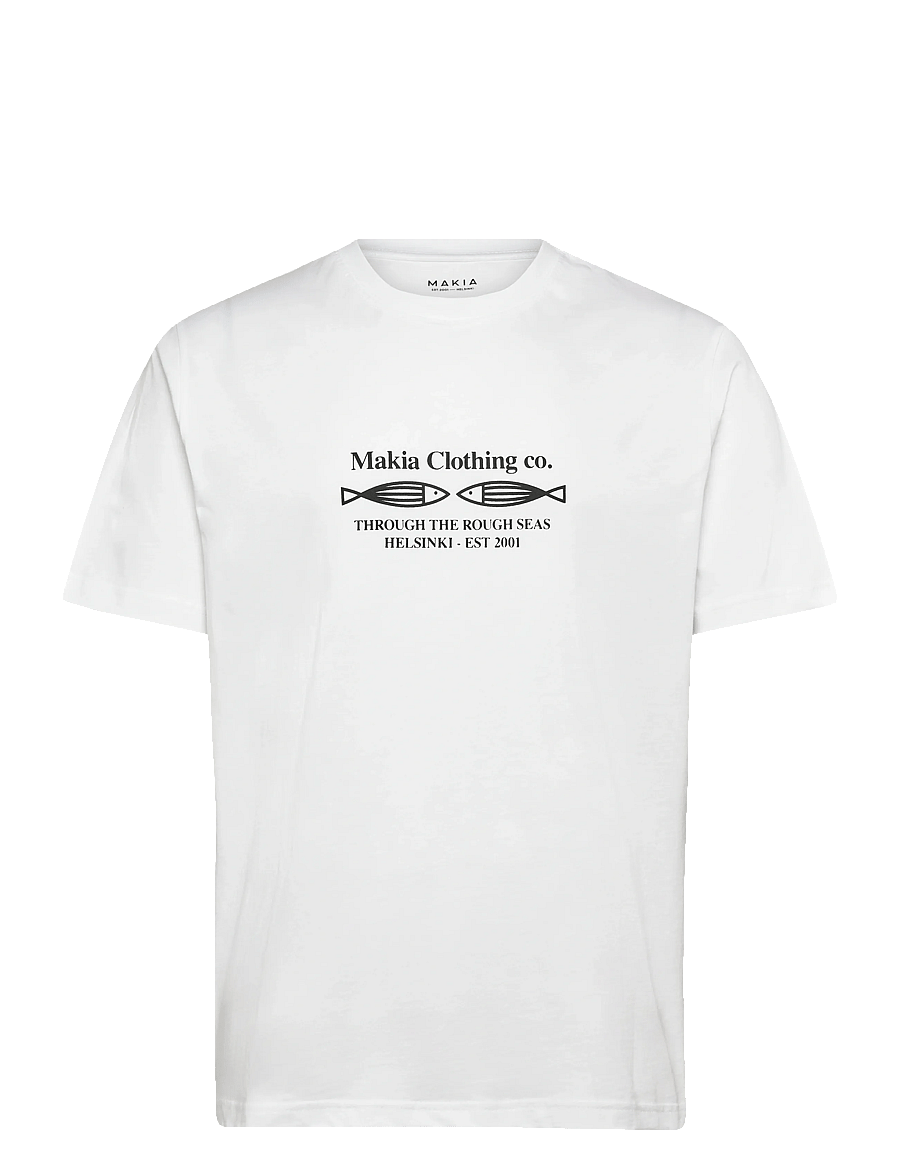 Makia - Fiskari T-Shirt - t-shirts à manches courtes - white - 1
