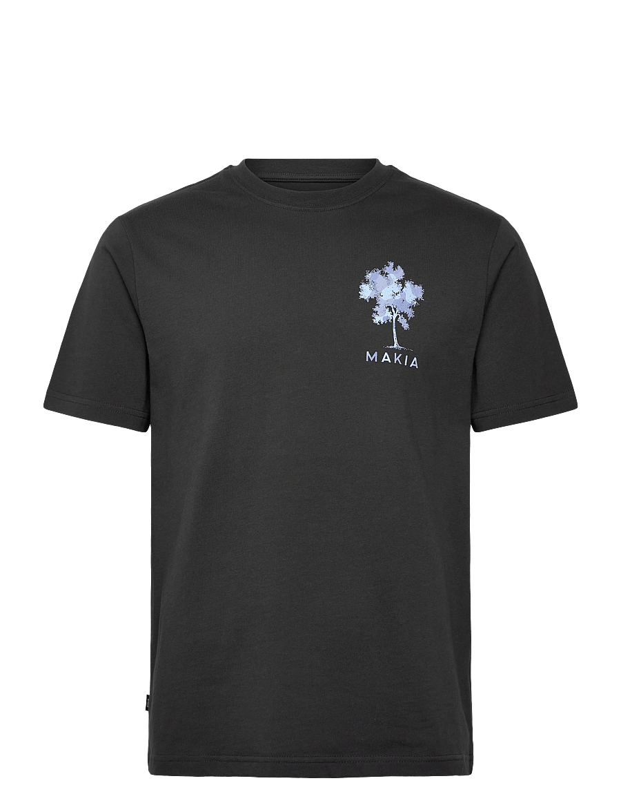 Makia - Elements T-shirt - lühikeste varrukatega t-särgid - carbon black - 1