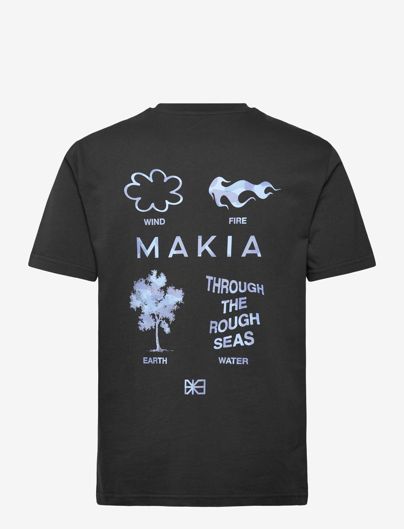 Makia - Elements T-shirt - kurzärmelig - carbon black - 1