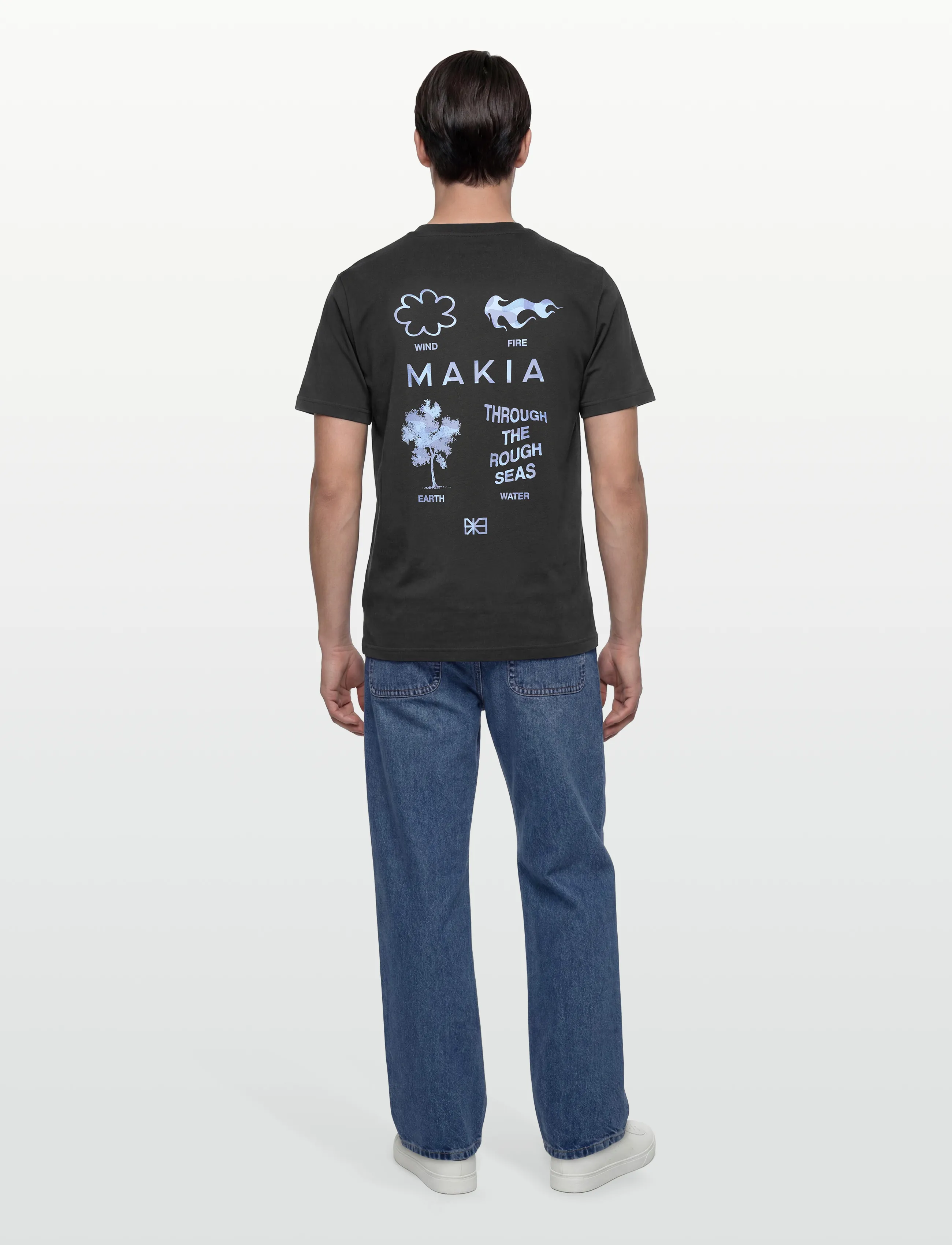 Makia - Elements T-shirt - laveste priser - carbon black - 4
