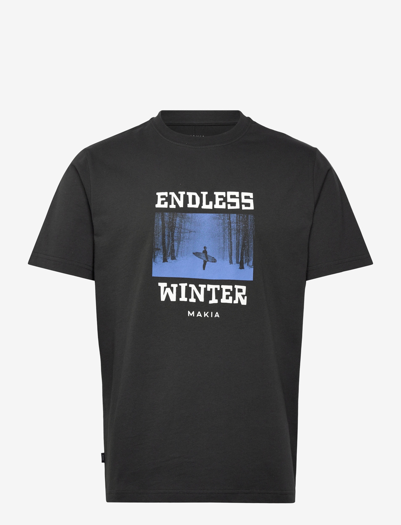 Makia - Endless T-shirt - kurzärmelig - carbon black - 0
