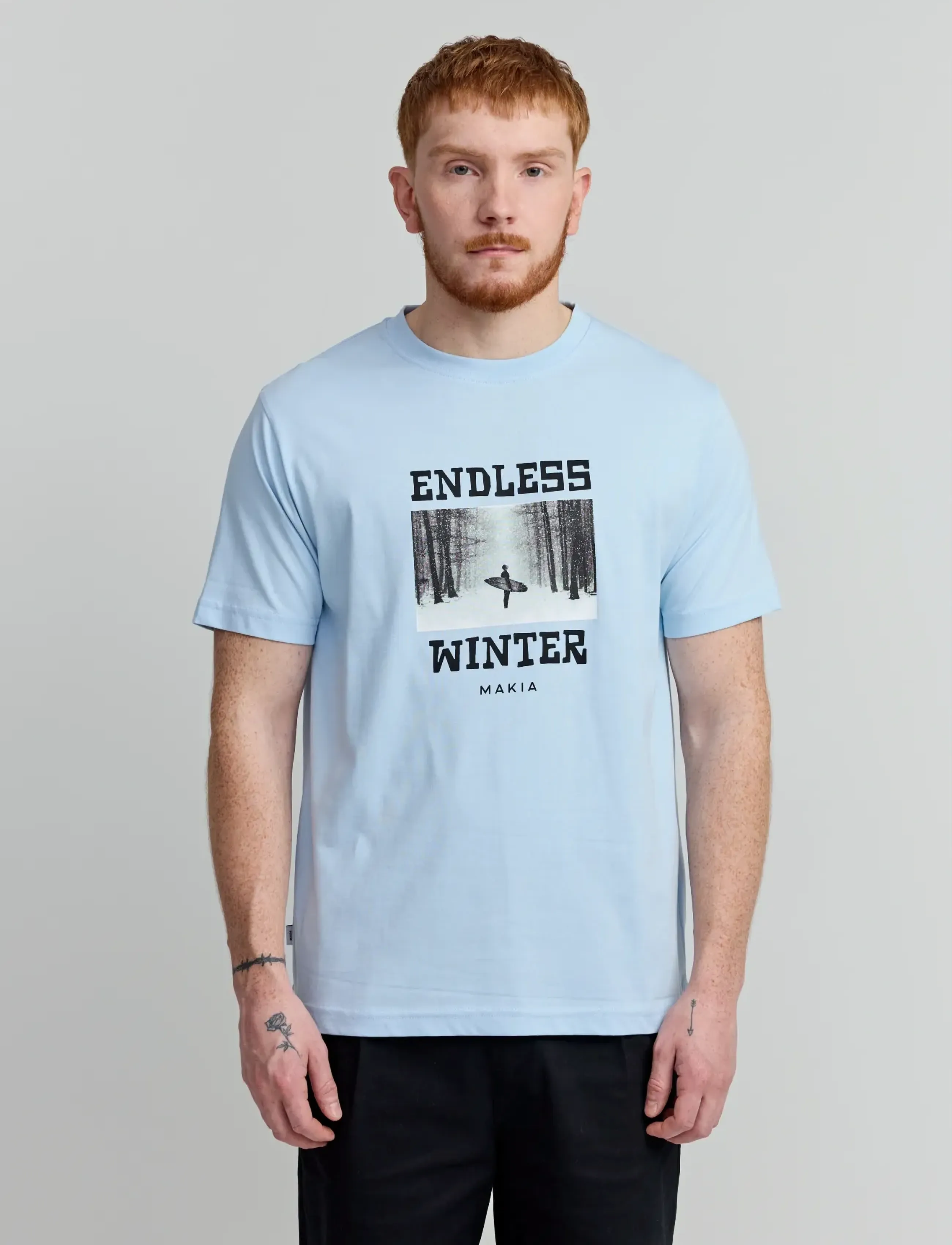 Makia Endless T-Shirt, XL, Blue, T-Shirts > Kortærmede, Herre