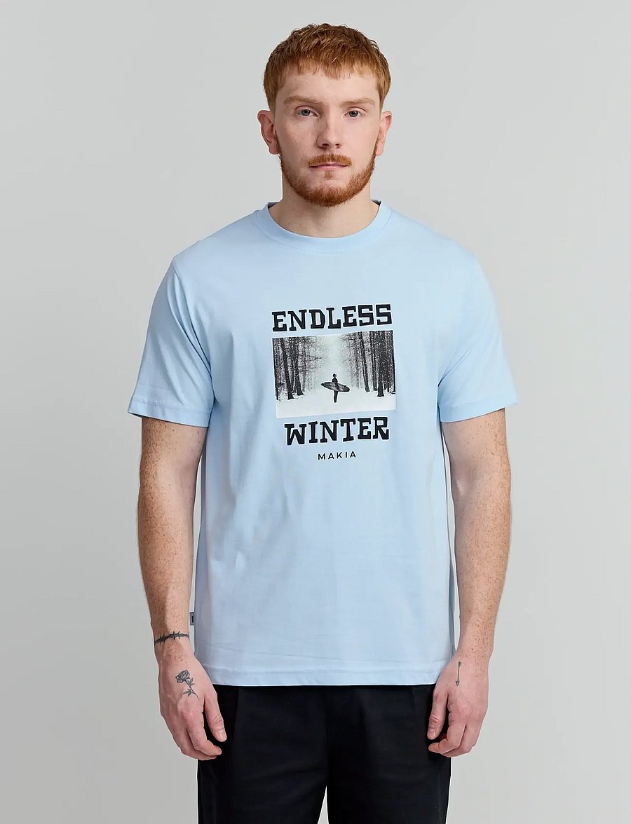 Makia - Endless T-shirt - kortærmede t-shirts - sky blue - 0