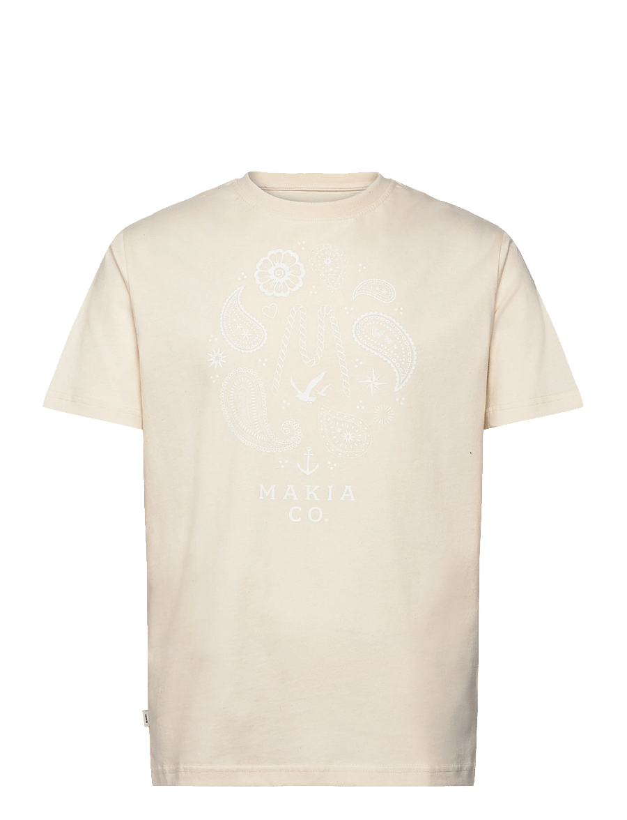 Makia - Beam T-shirt - kurzärmelige t-shirts - off white - 1