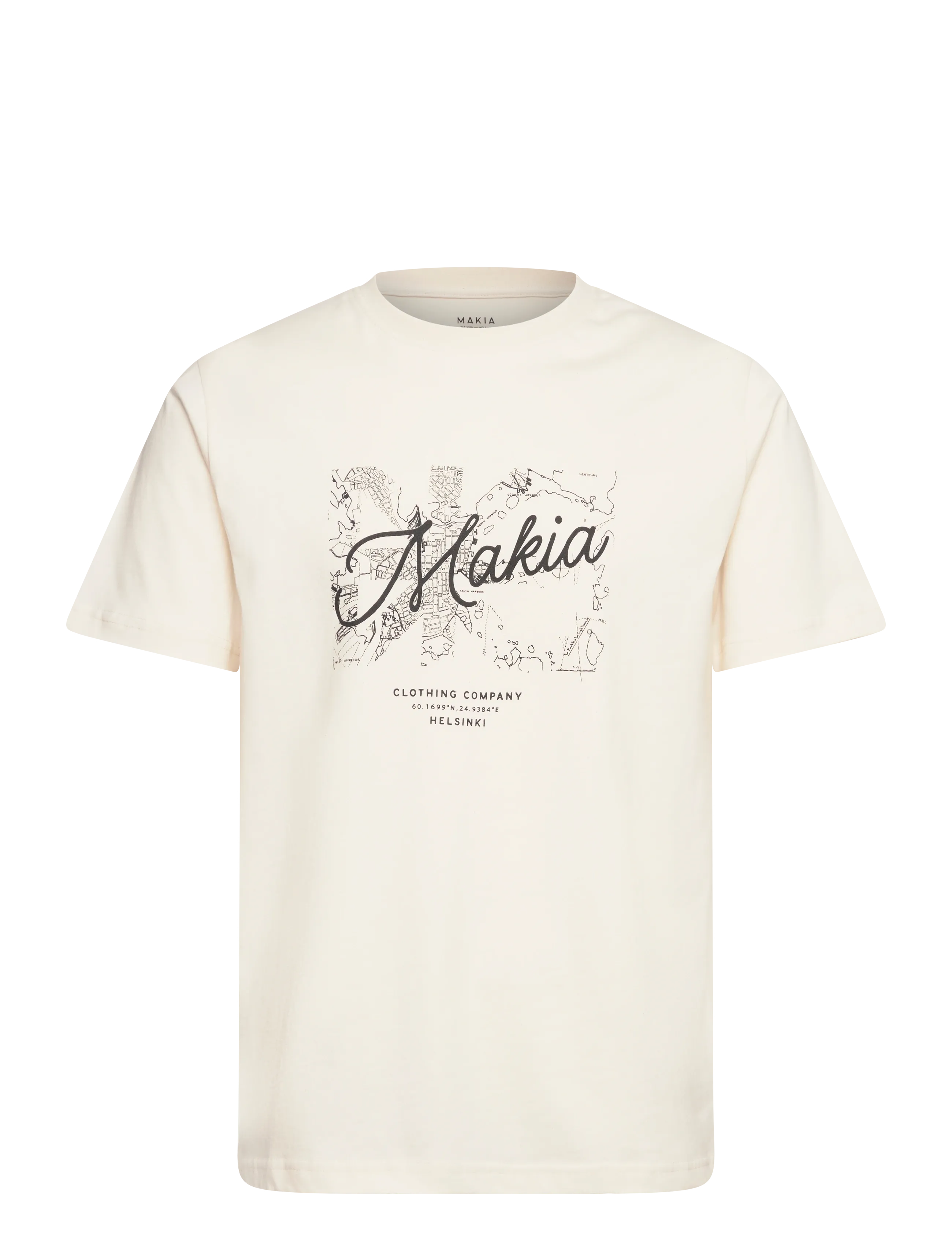 MAKIA Past T-Shirt Cream - S - Herren