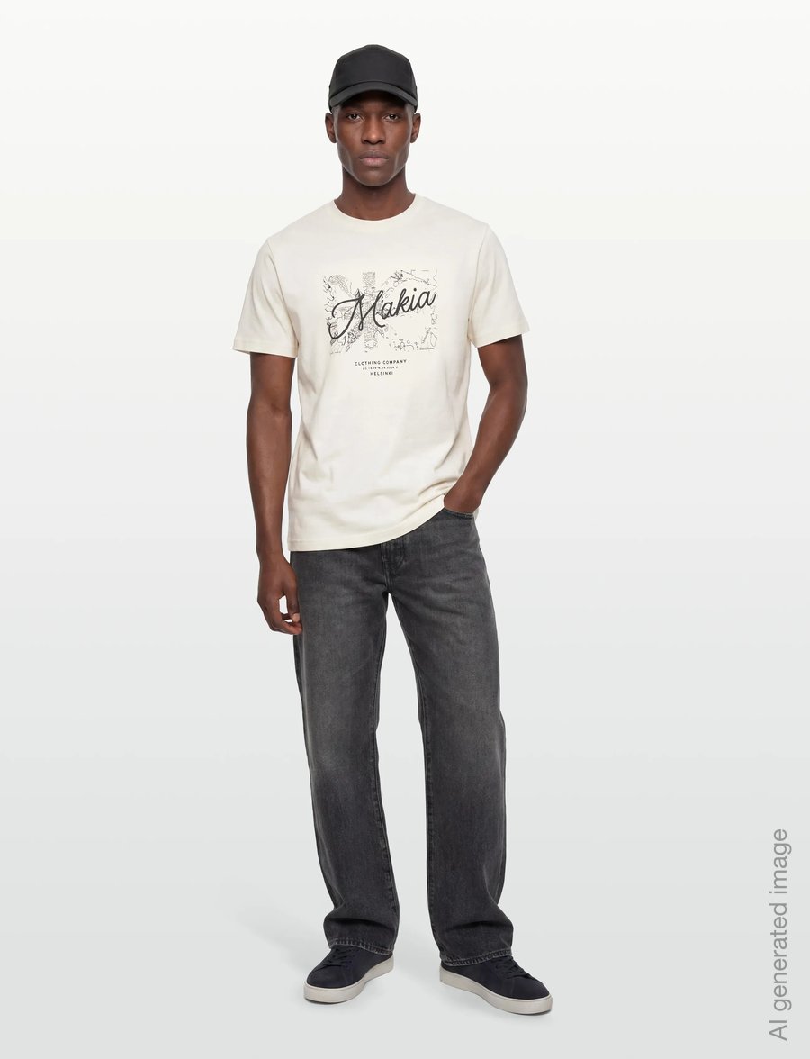 Makia - Past t-shirt - kurzärmelige t-shirts - off white - 0
