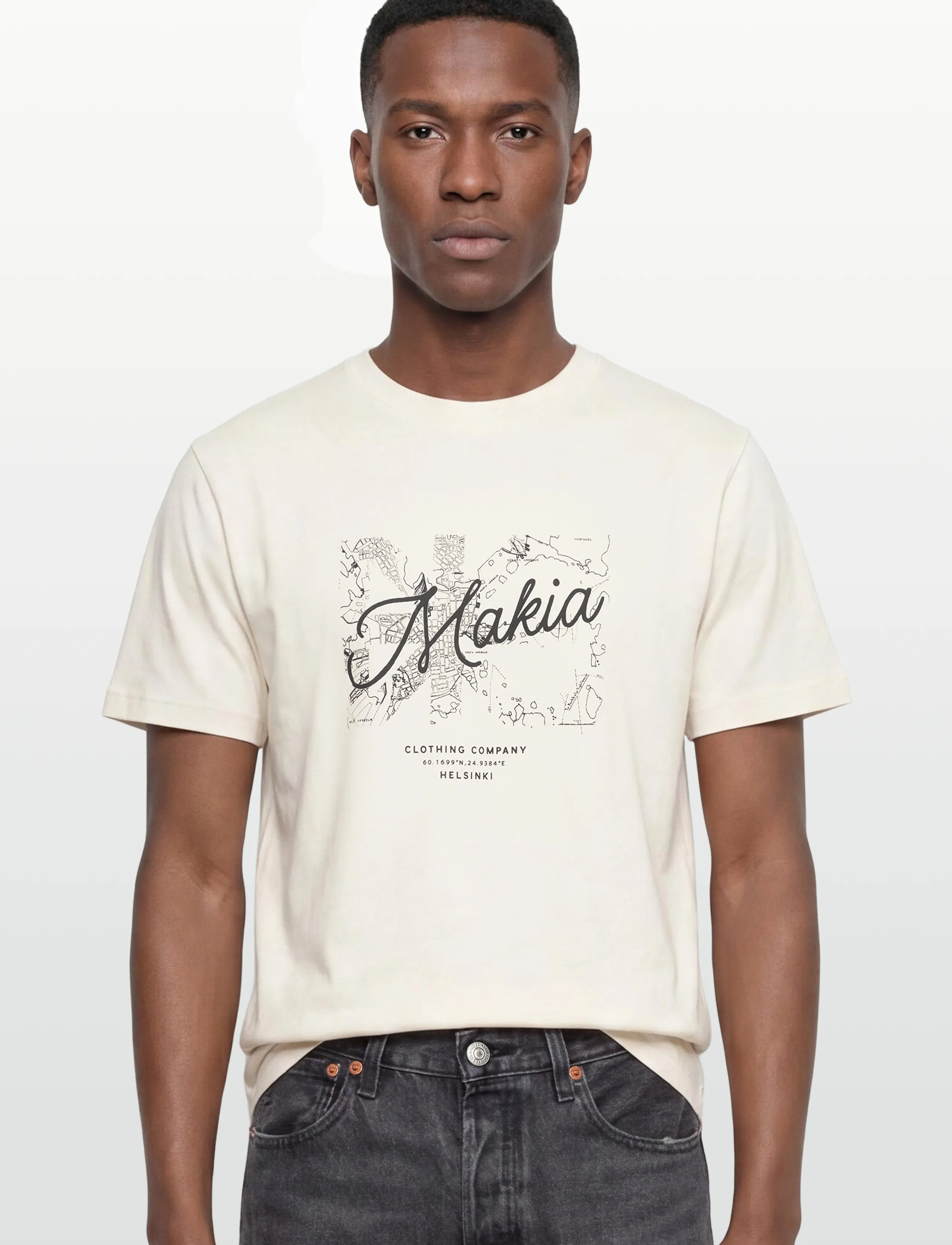 Makia - Past t-shirt - t-särgid - off white - 3